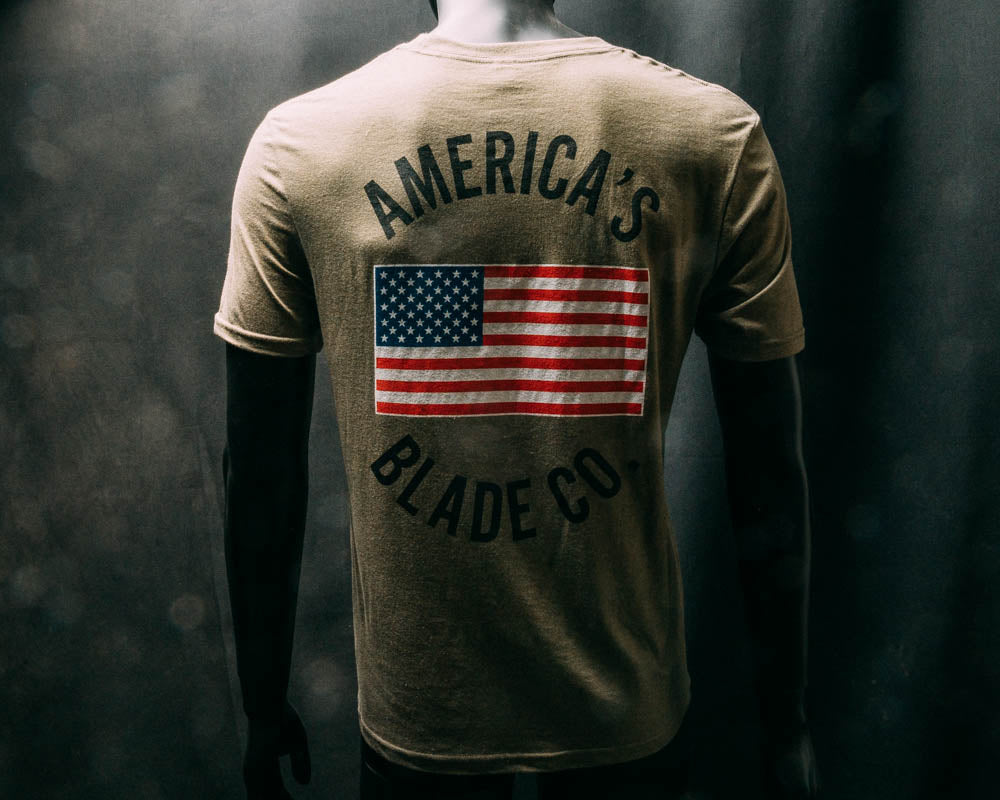 American Blade Co Tee shirt Military Green (American Made)