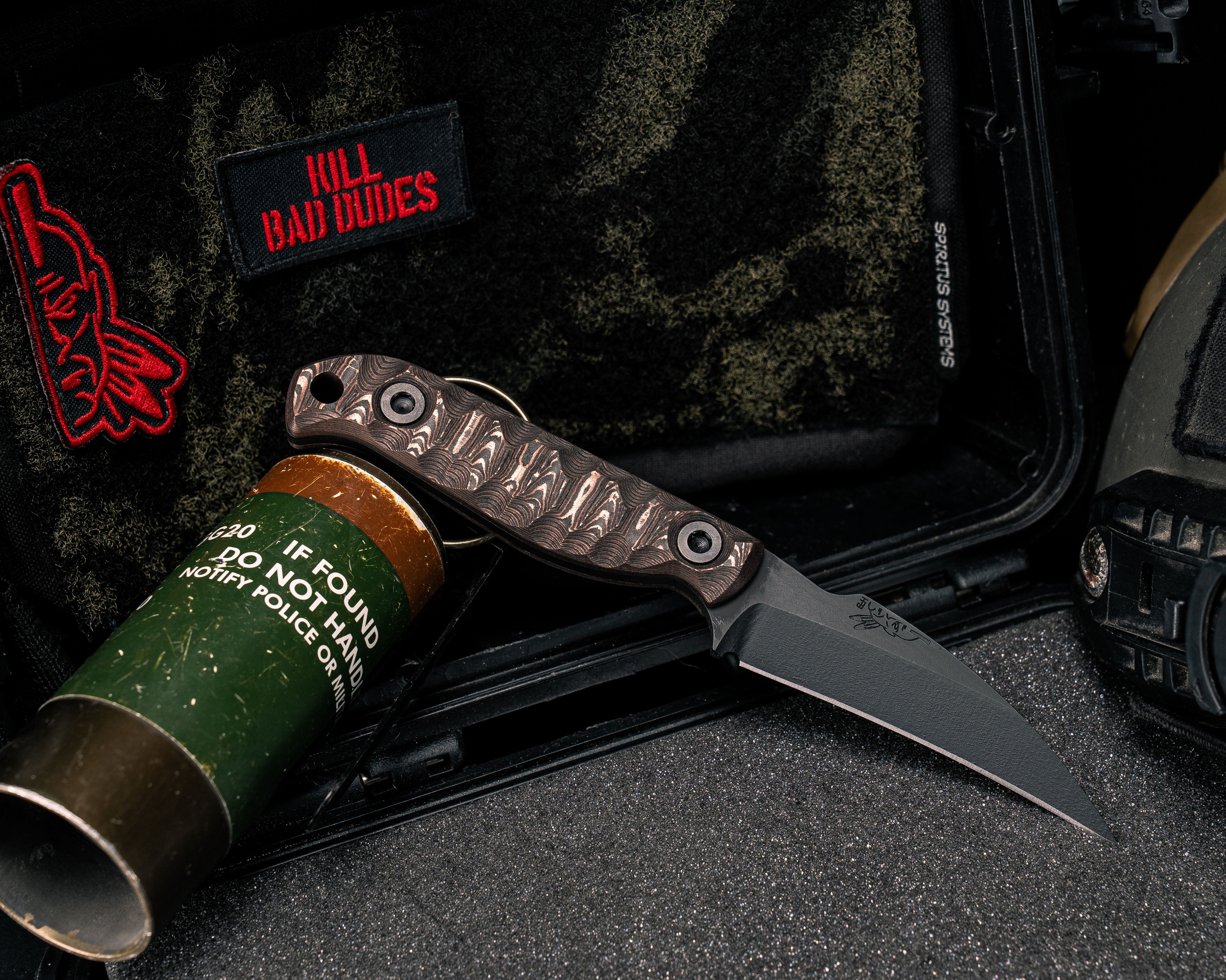 Gula Gula- Copper Camo Carbon Fiber, Armor Black Cerakote, Allen
