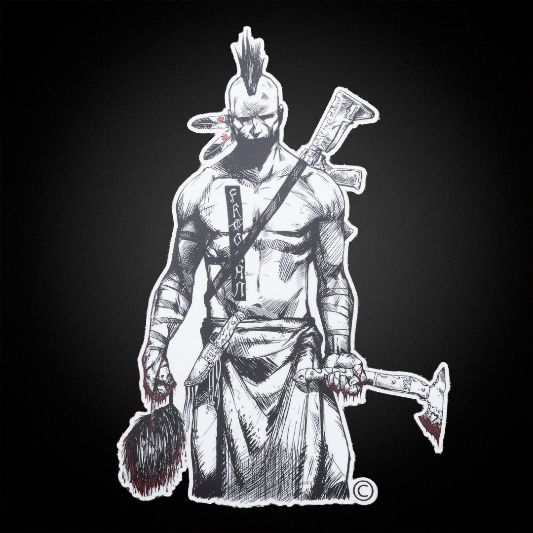 Scalper decal/sticker dye cuts Half Face Blades