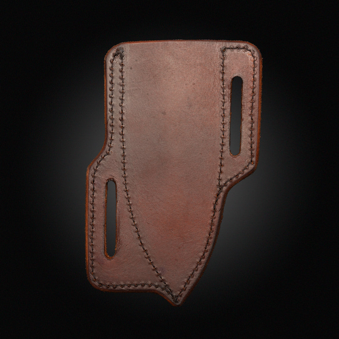45 degree angle leather sheath, fits blades with 3"-4" length