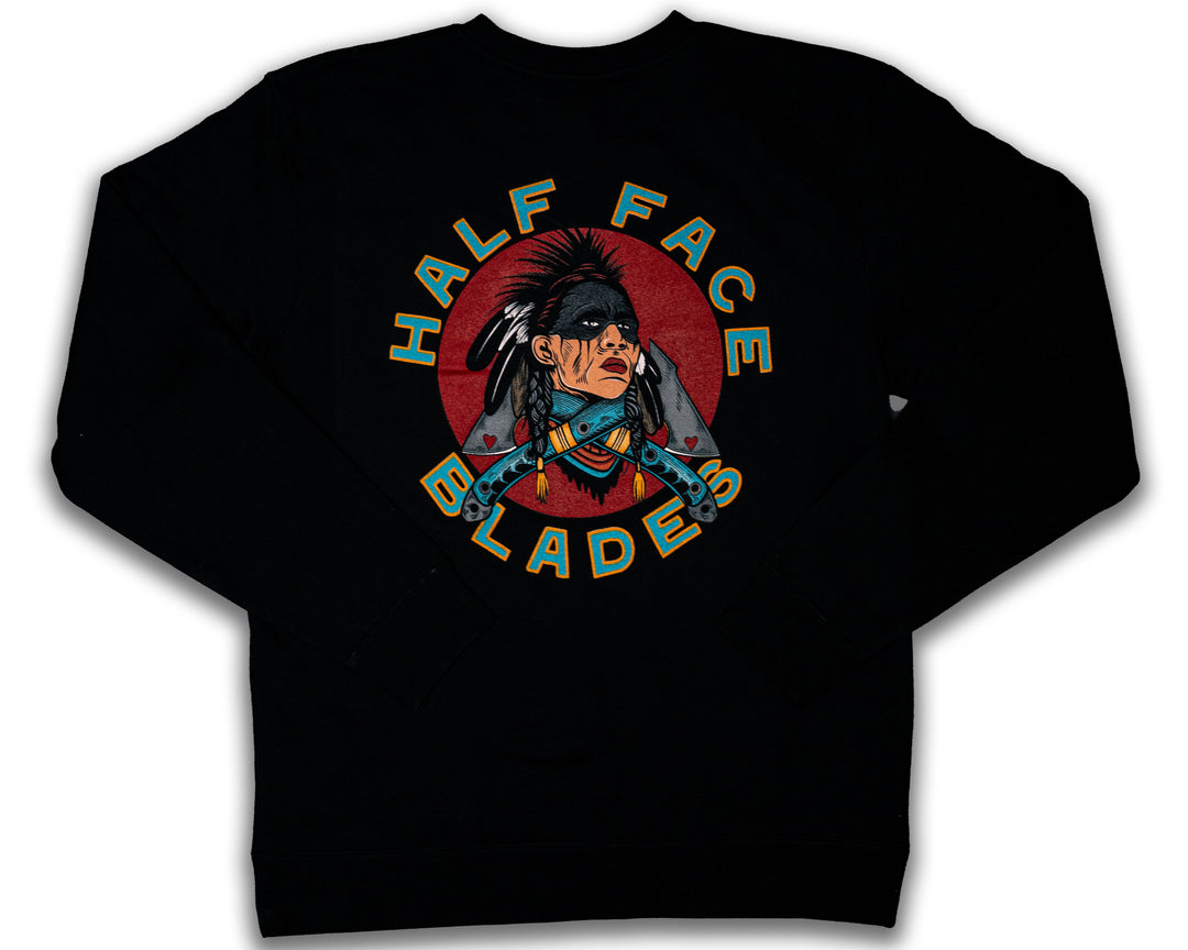 American Spirit Half Face Blades Crew Neck