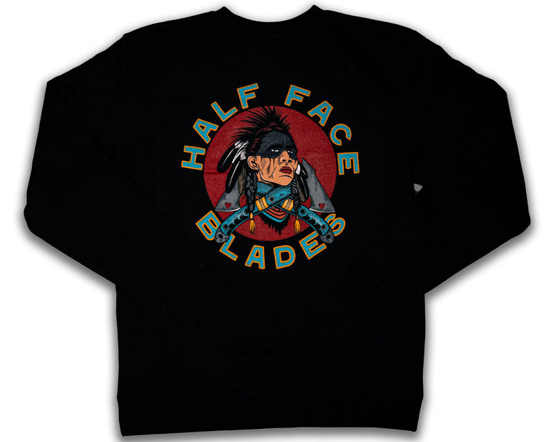 American Spirit Half Face Blades Crew Neck