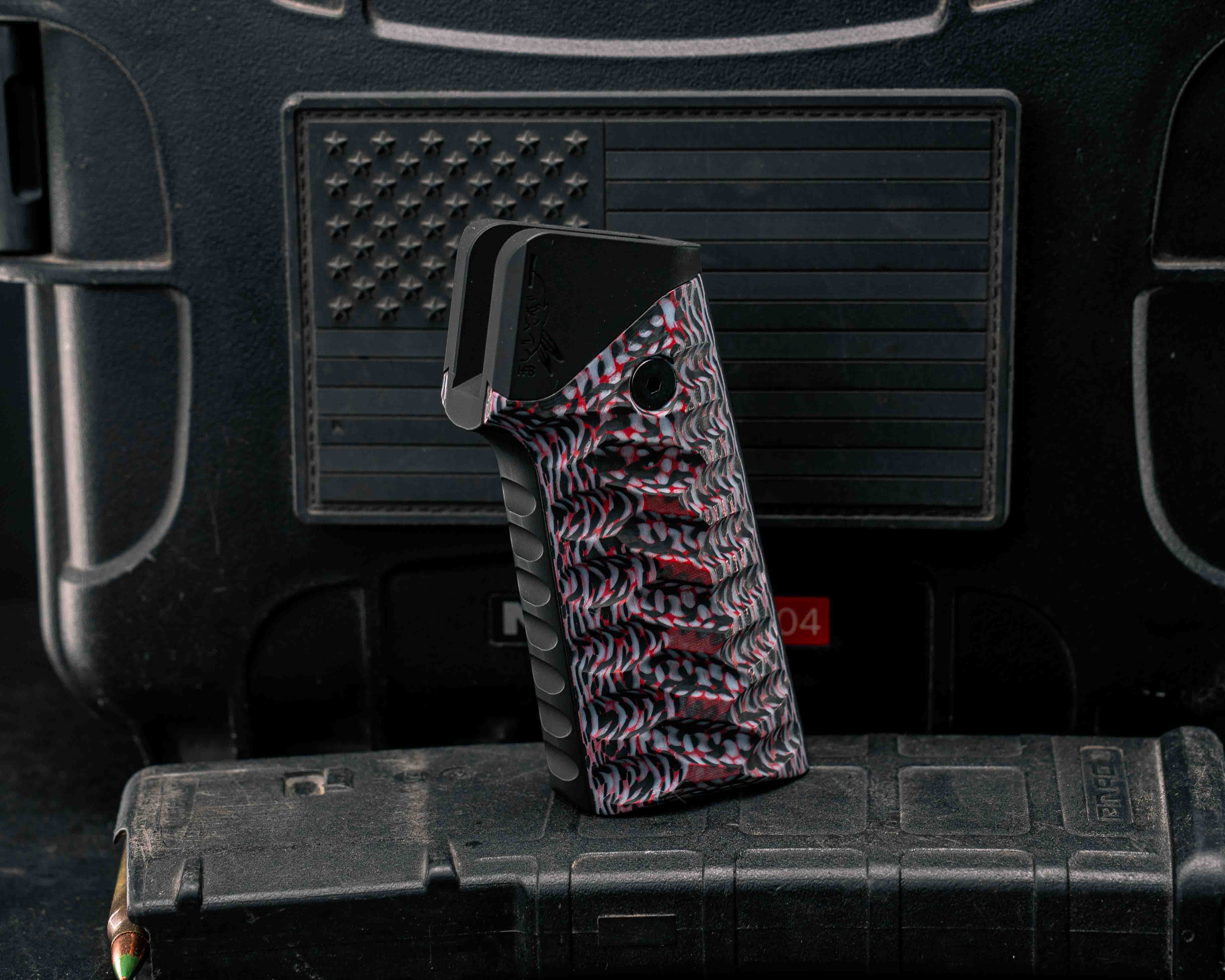 HFB x Kinetic AR Grip System - Layered Carbon and Resin, Black