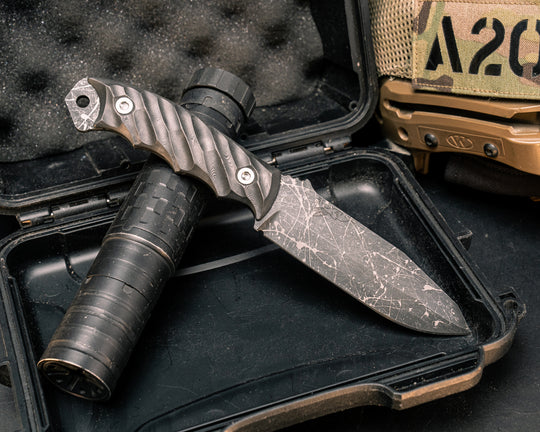 Disaster Breacher- Black Dunes Carbon, Acid Splash, Ti Allen Bolts, Textured Grip