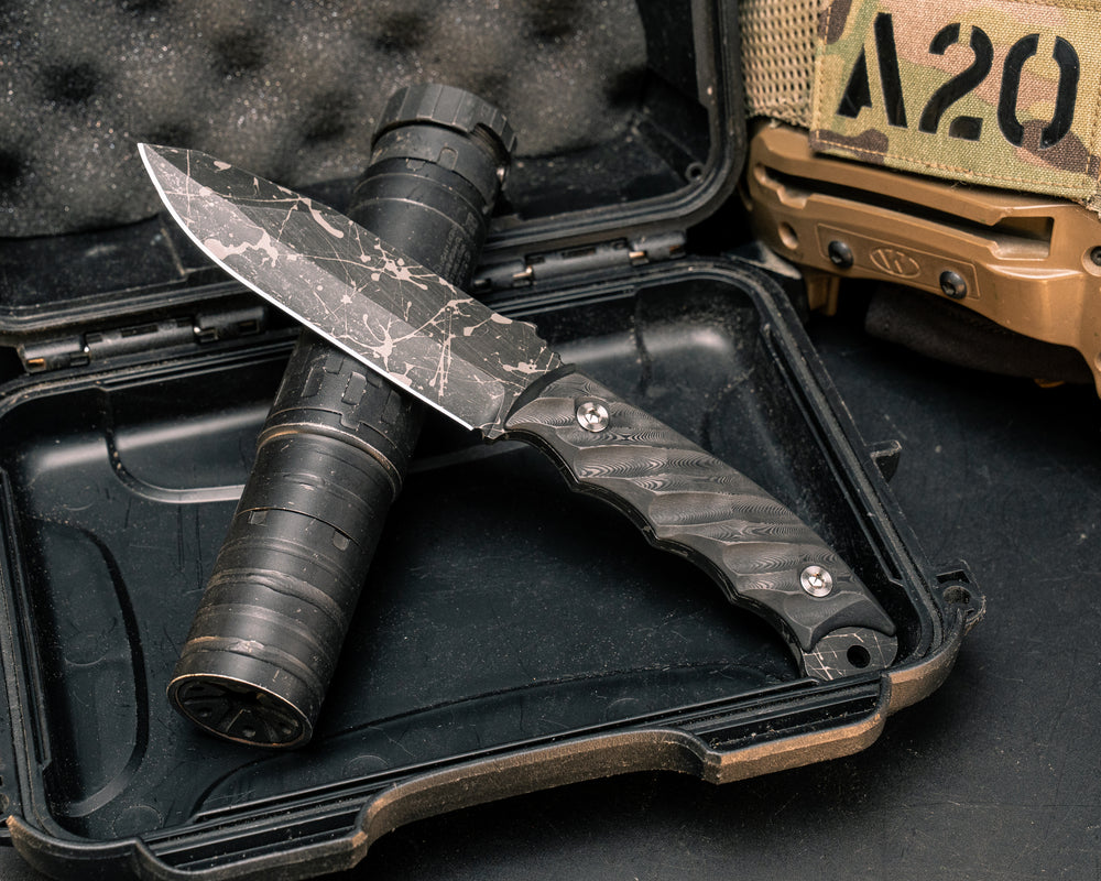 Disaster Breacher- Black Dunes Carbon, Acid Splash, Ti Allen Bolts, Textured Grip