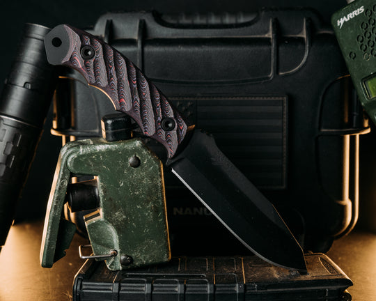 Disaster Breacher- Purple Haze Carbon, Armor Black Cerakote, Allen Bolts, Textured Grip
