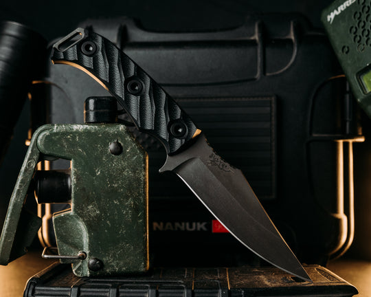 Tosahwi- Black G10, Allen Bolts, Textured Grip
