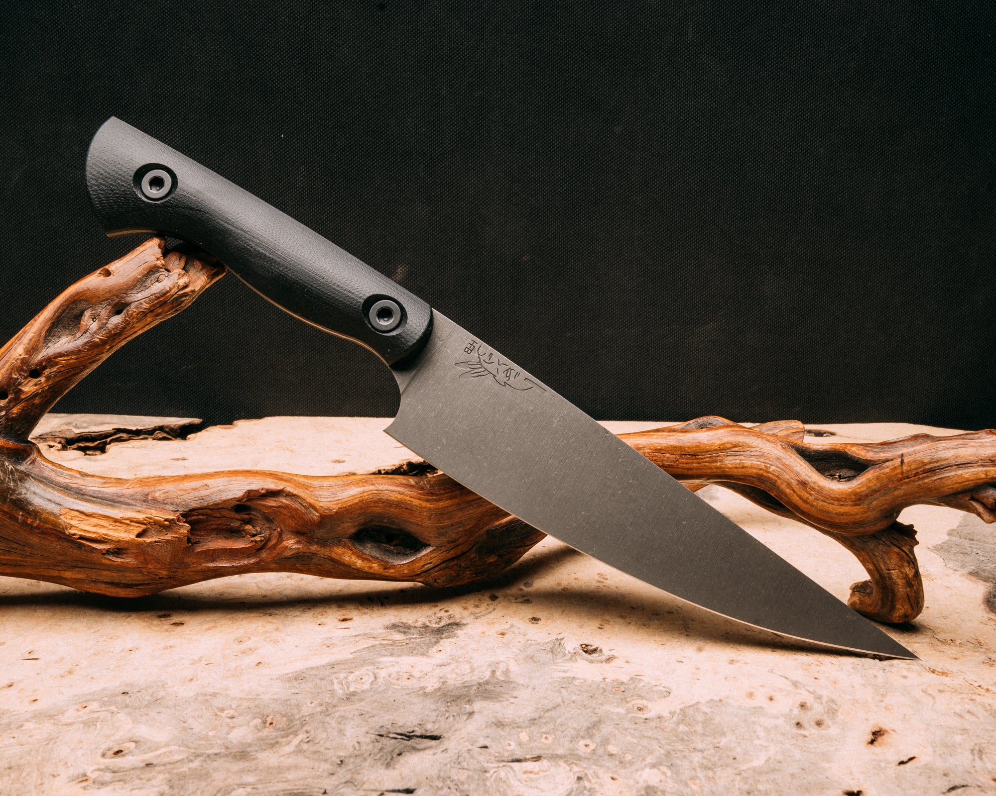 Chef Set- Black G10, allen bolts, smooth grip