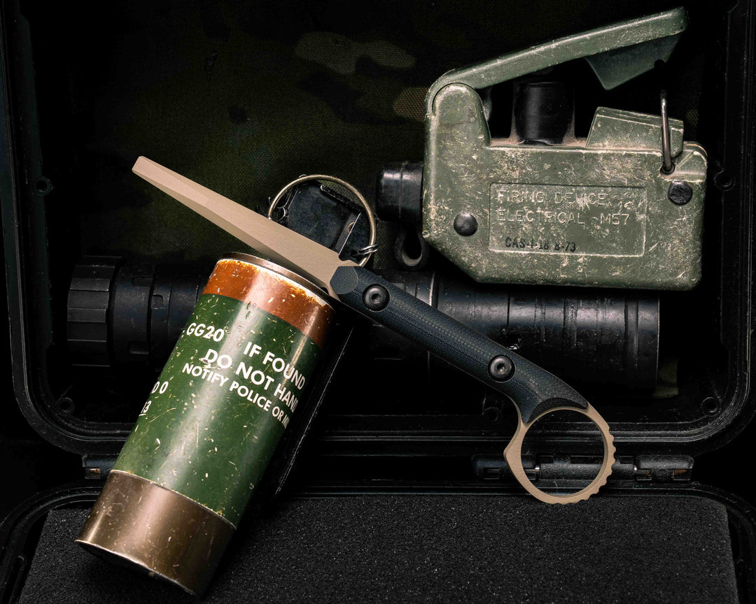 Ring Flathead Tool - Black G10, FDE Cerakote, Allen Bolts, Smooth Grip