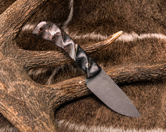 Cav Jr - Dyed Redwood, Black G10, OD Green G10 and Copper Split, Copper Dark Matter Carbon, Mosaic Pins, Copper Lanyard Pin, Textured Grip