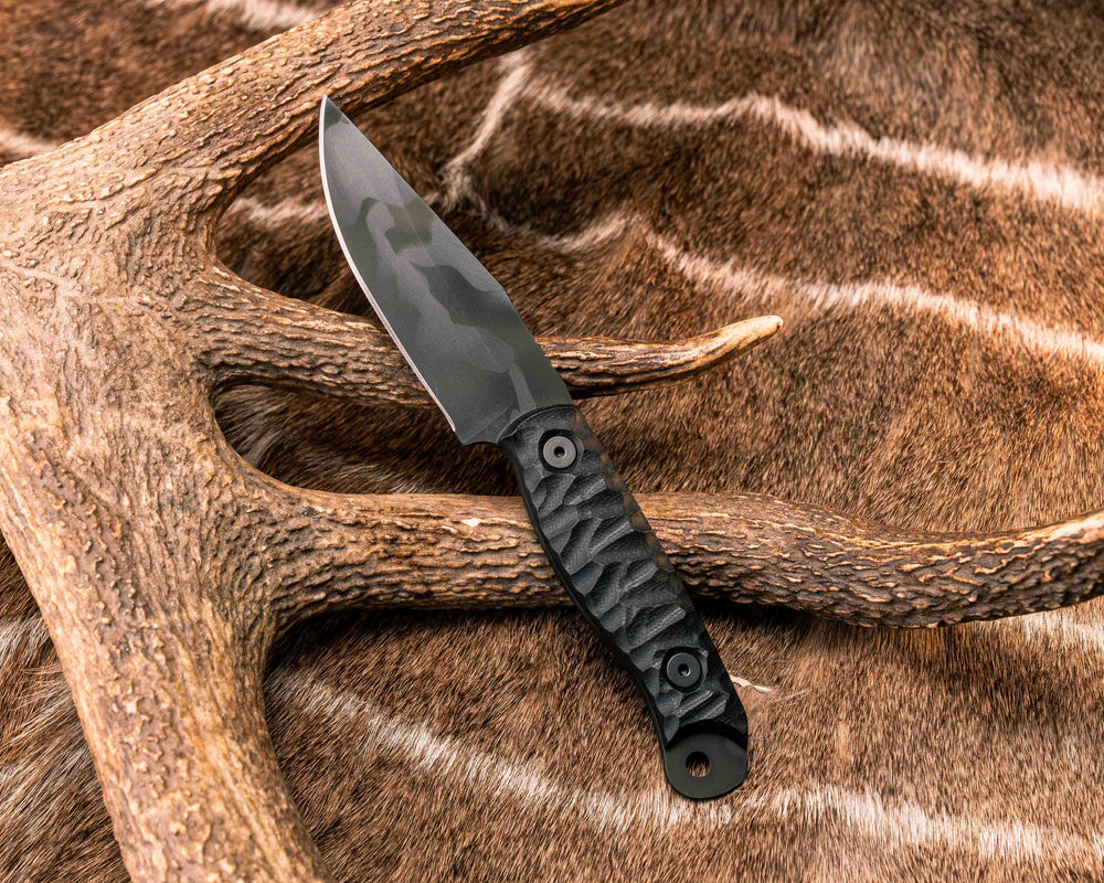 Crow Scalper - Black G10, Black Multicam Cerakote, Allen Bolts, Textured Grip