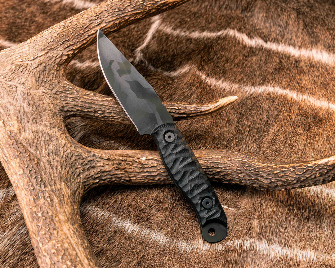 Crow Scalper - Black G10, Black Multicam Cerakote, Allen Bolts, Textured Grip