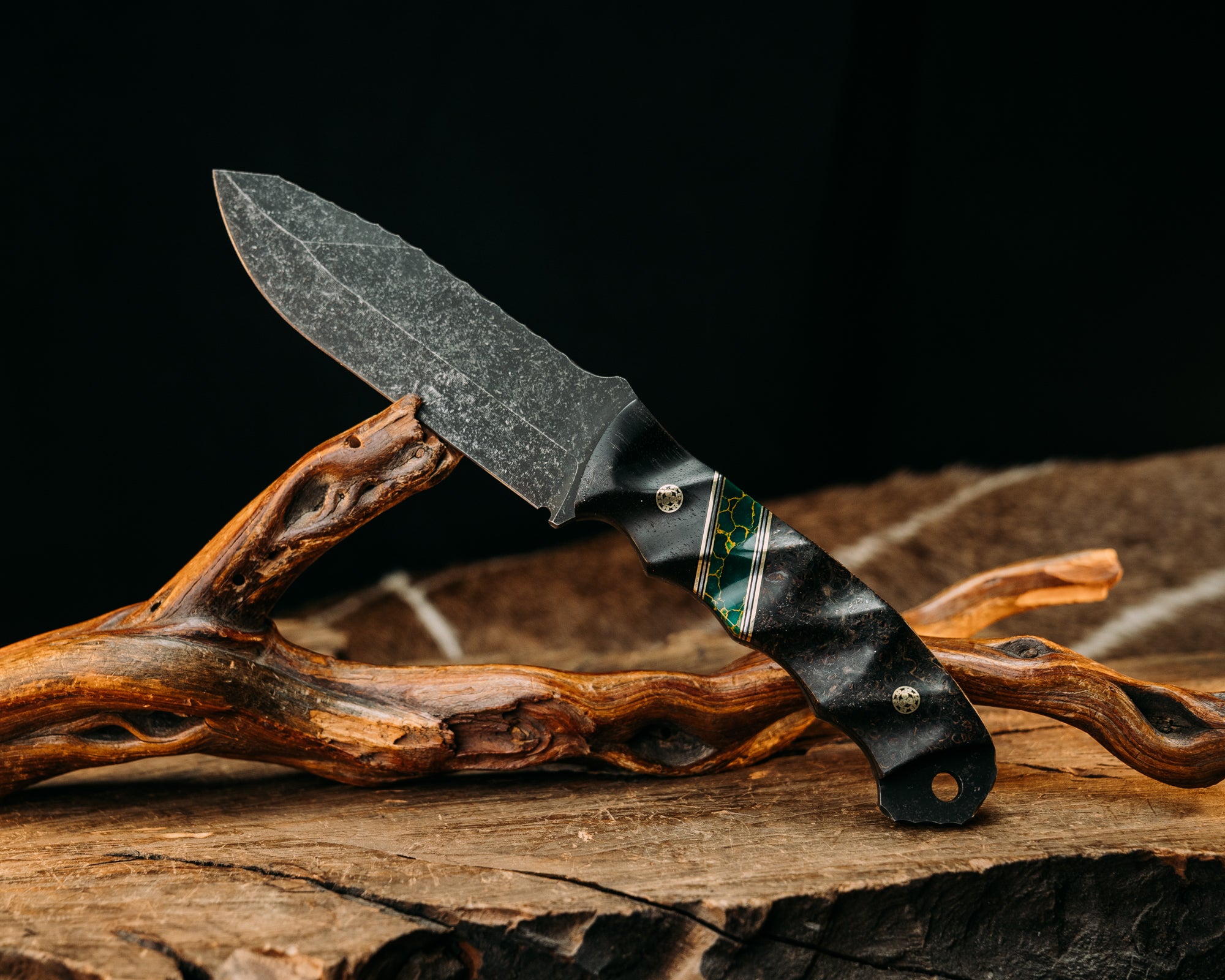 Disaster Breacher- African Blackwood, Brass and Black G10 Pin
