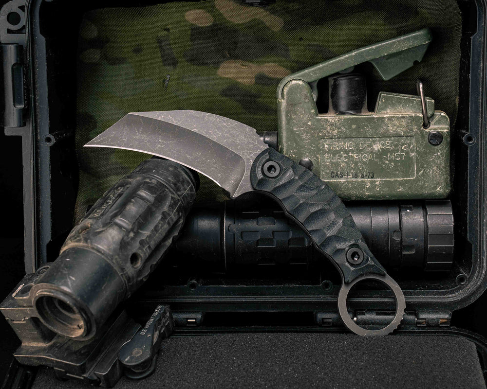 Karambito- Black G10, Allen Bolts, Textured Grip