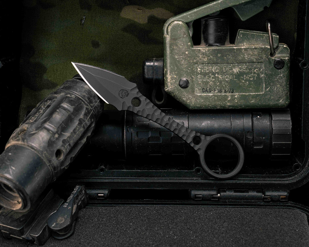 Ringstrike- Armor Black Cerakote and Machined Rockwork Handle