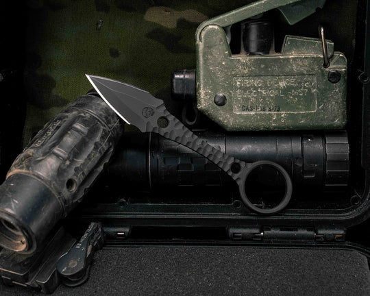 Ringstrike- Armor Black Cerakote and Machined Rockwork Handle