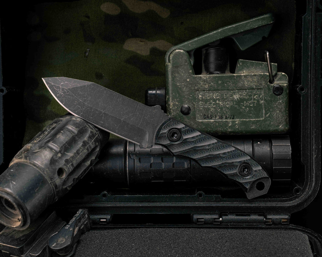Disaster Cub- Black G10, Allen Bolts, Textured Grip