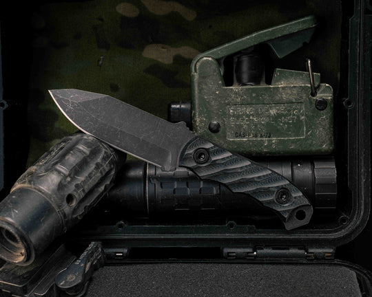 Disaster Cub- Black G10, Allen Bolts, Textured Grip