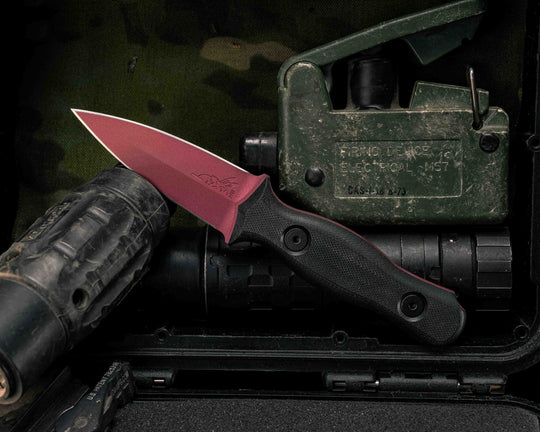 Pulse Checker- Black G10, Cranberry Frost Cerakote, Allen Bolts, Smooth Grip