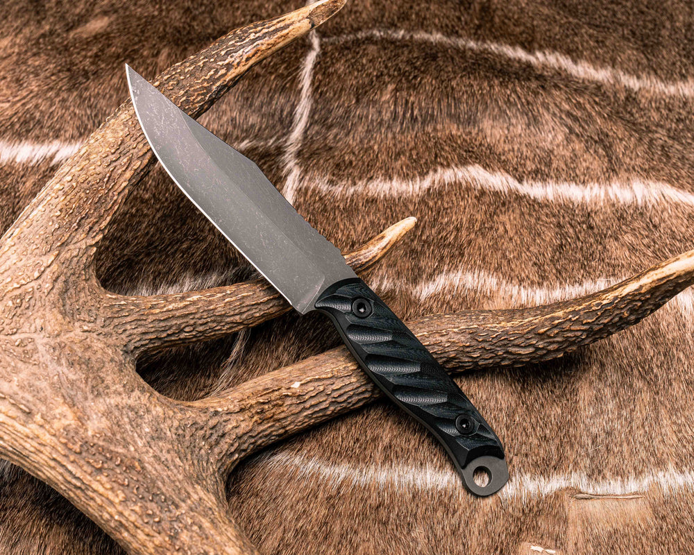 Crow Scout - Black G10, Allen Bolts, Textured Grip