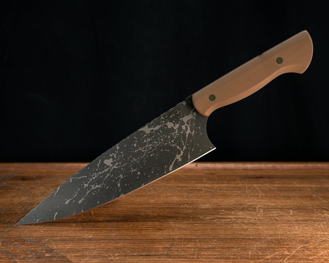 Chef Blade- Coyote G10, Black G10 and OD Green G10 Liners, OD Green G10 Pins, Smooth Grip
