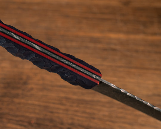 Large Filet- Purple G10 over Red and Black G10, Purple G10 Pins, Chaos Grip