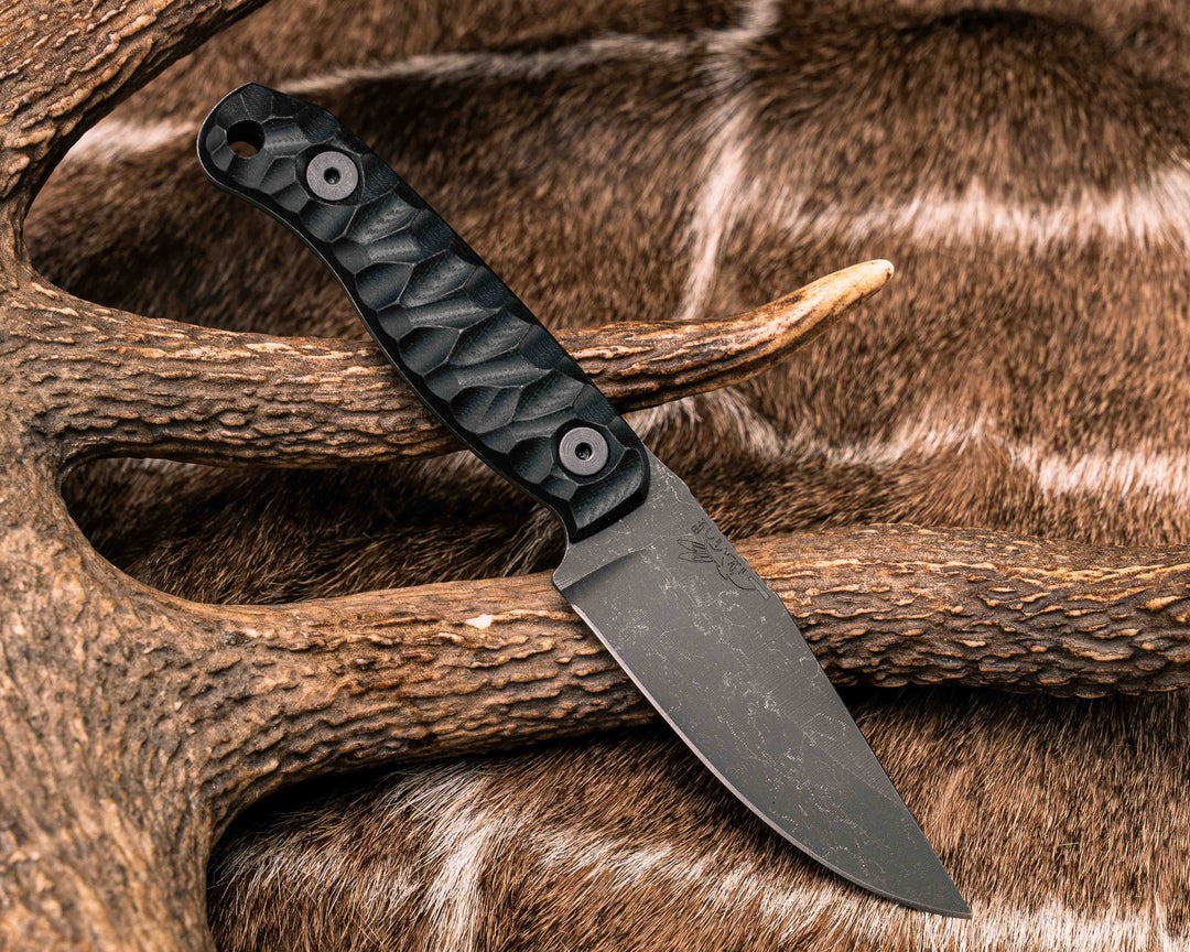Feather Light- Black G10, Allen Bolts, Textured Grip