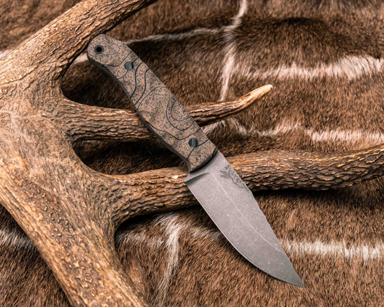Crow Jr- FDE GripX Topo, CF Pins, CF Lanyard Pin, Textured Grip