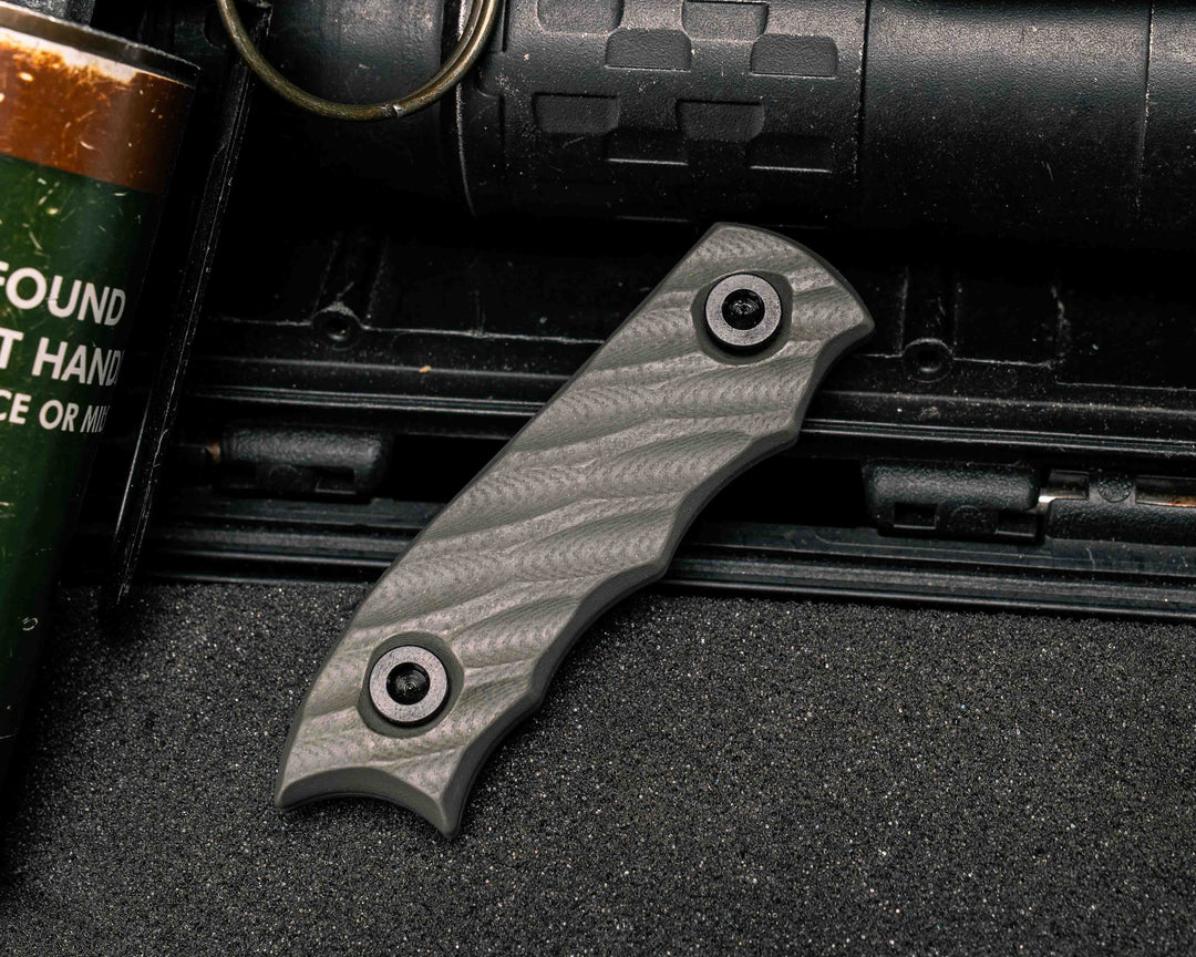 Disaster Cub Scales- Grey G10, Allen Bolts, Textured Grip
