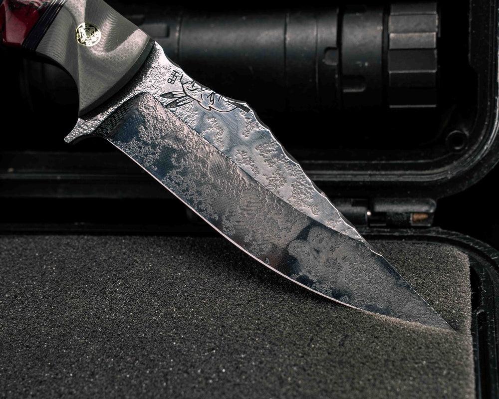 Tosahwi- Grey G10, Black G10, Brass and Purple G10 Pin SDtriping, Bloody Basin Tru-stone Split, Mosaic Pins, Brass Lanyard Pin, Textured Grip