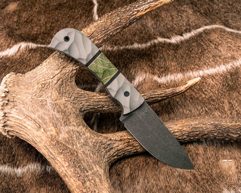 Cavner- Grey G10, Coyote G10, Black G10 and Grey G10 Pin Striping, OD Green Topo GripX Split, CF Pin, CF Lanyard Pin, Textured Grip