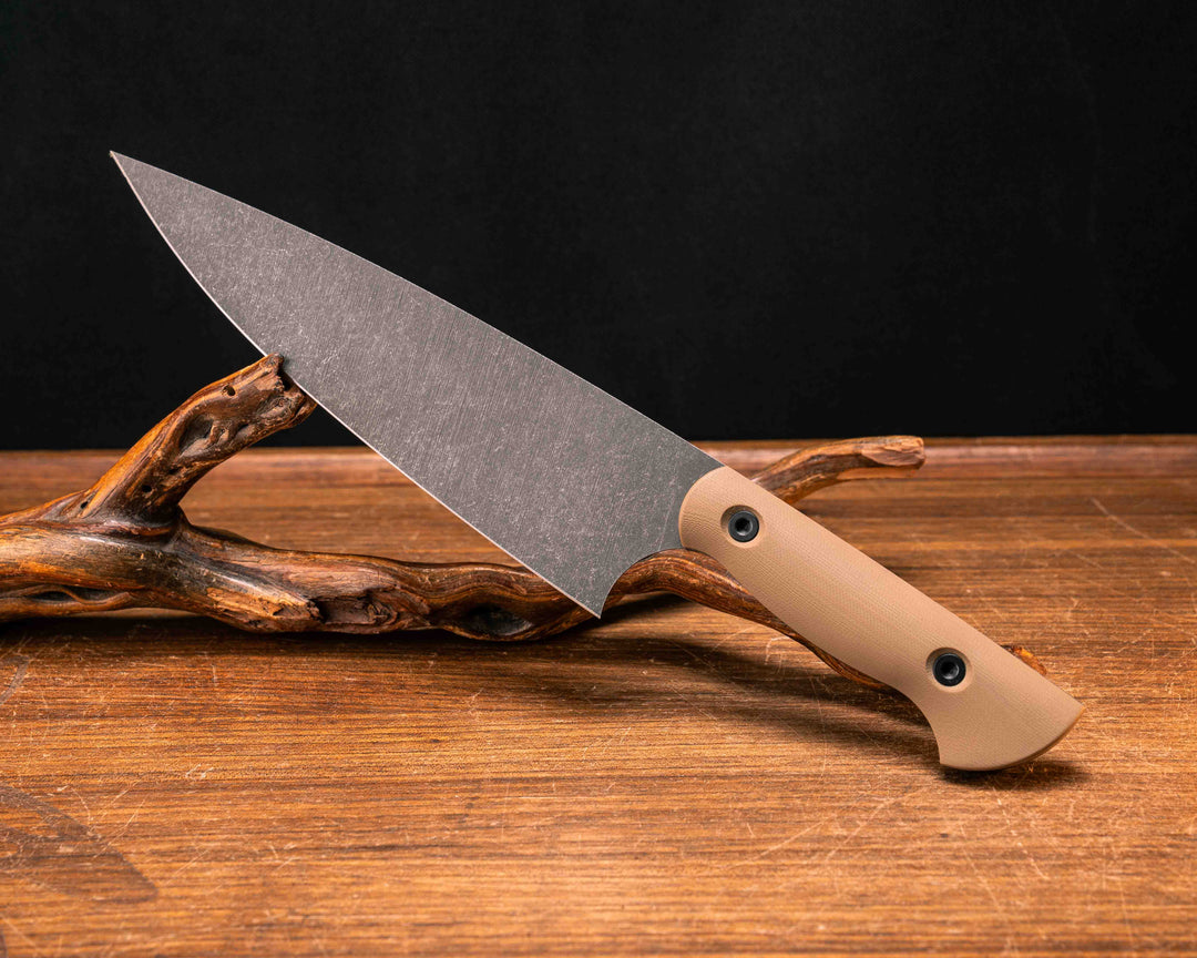 Chef Blade 8" - Coyote G10, Allen Bolts, Smooth Grip