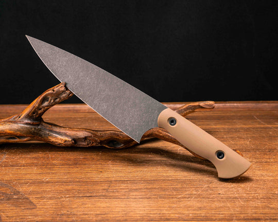 Chef Blade 8" - Coyote G10, Allen Bolts, Smooth Grip