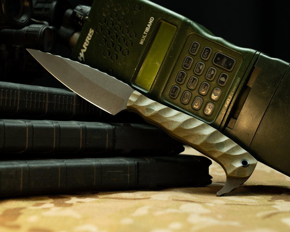 Special K HFB-X-KBD Collab- OD Green G10, OD Green G10 Pins, CF Lanyard Pin, Chaos Grip