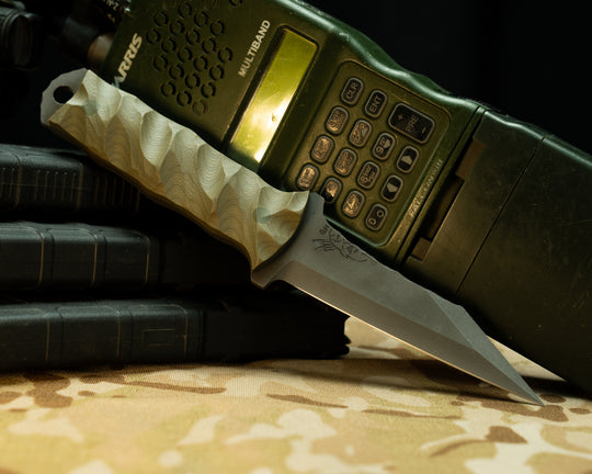 Combat Dirt Nap- OD Green G10, OD Green G10 Pins, Chaos Grip