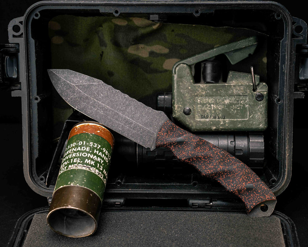 Disaster Breacher- Crimson Veil GripX, CF Pins, Textured Grip