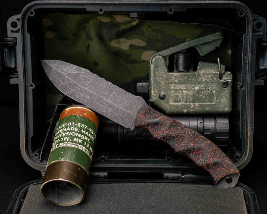 Disaster Breacher- Crimson Veil GripX, CF Pins, Textured Grip