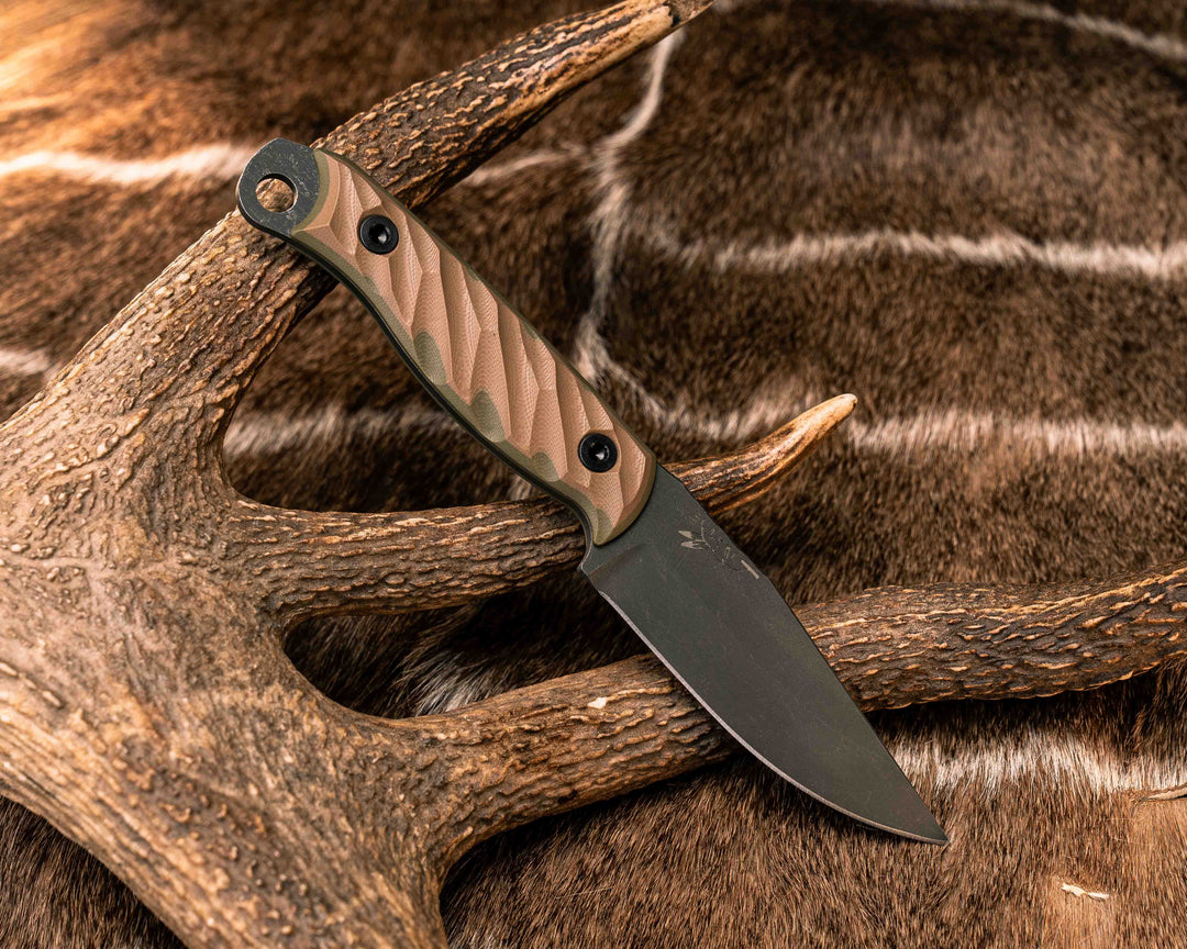 Crow Jr- Coyote/OD Green G10, Allen Bolts, Textured Grip