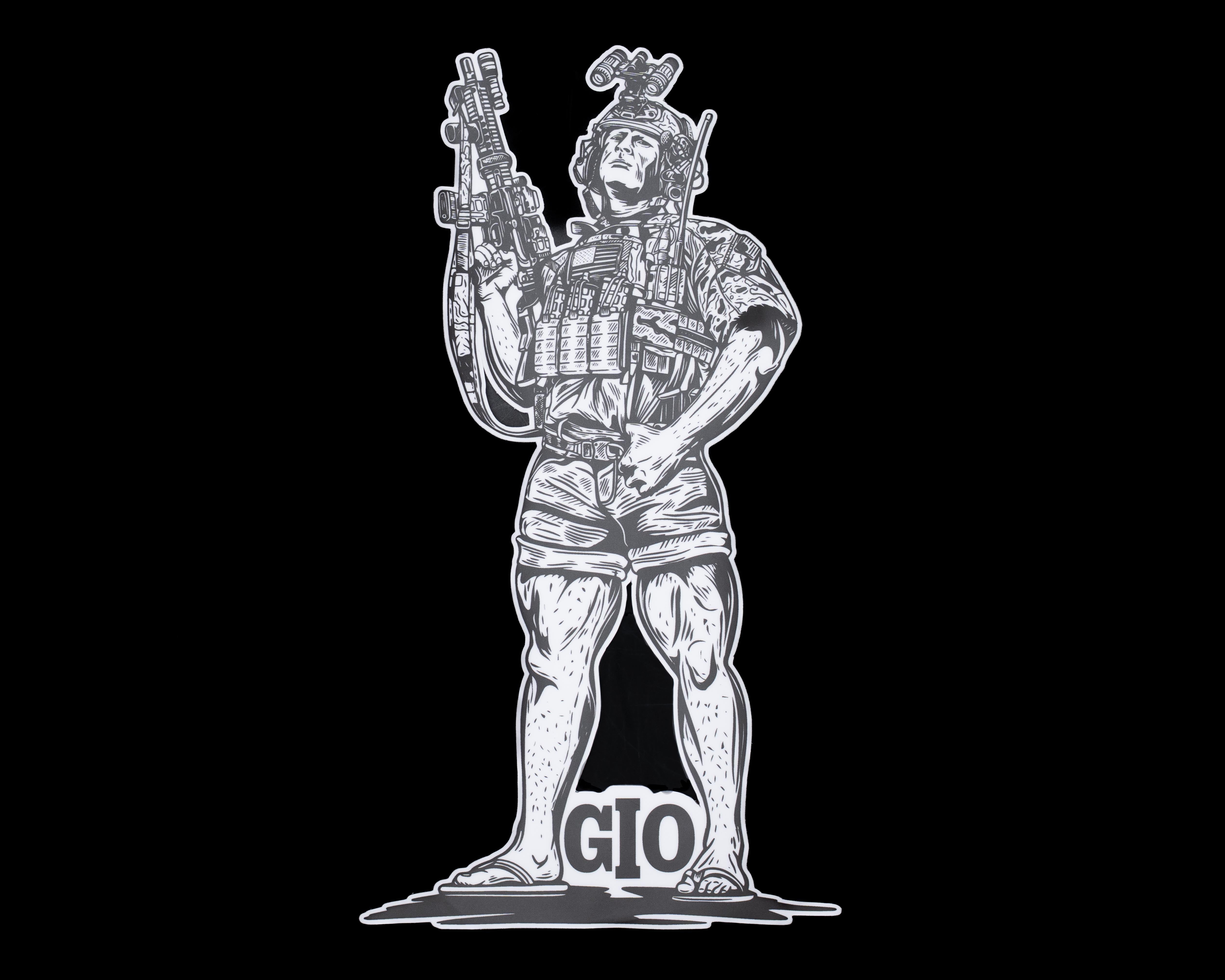 Gio Sticker X Soc-F Care Fund – Half Face Blades