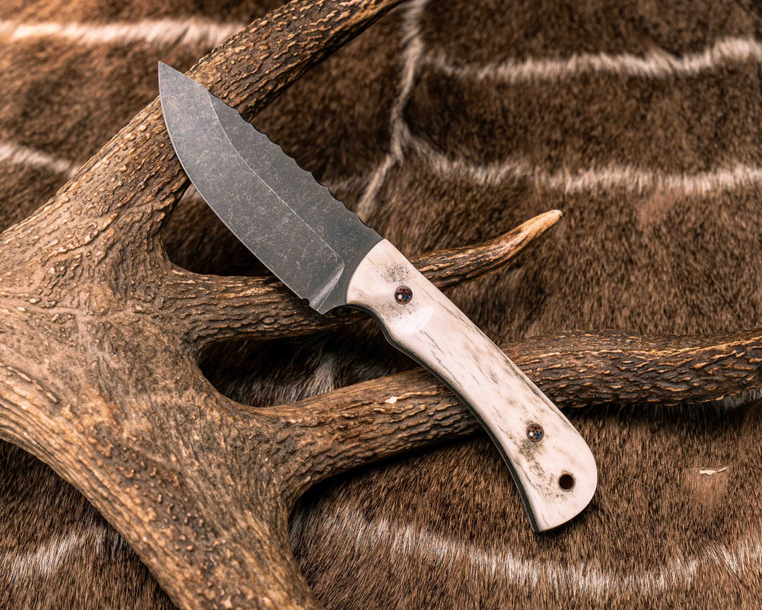 Cavner- Elk Antler, Copper Patriot Pins, Copper Lanyard Pin, Textured Grip