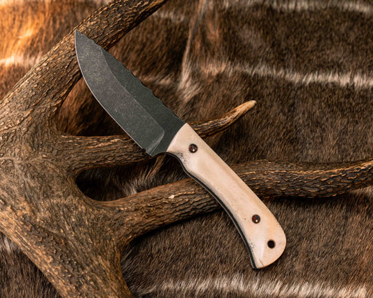 Cavner- Elk Antler, Copper Patriot Mosaic Pins, Copper Lanyard Pin, Textured Grip