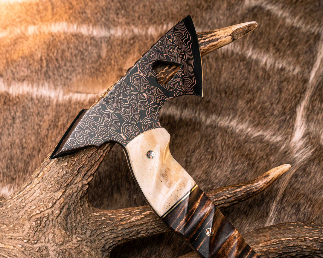 Heart Hawk Bleeding Heart Hawk- Baker Forge Raindrop Pattern CopperMai- Giraffe B ...