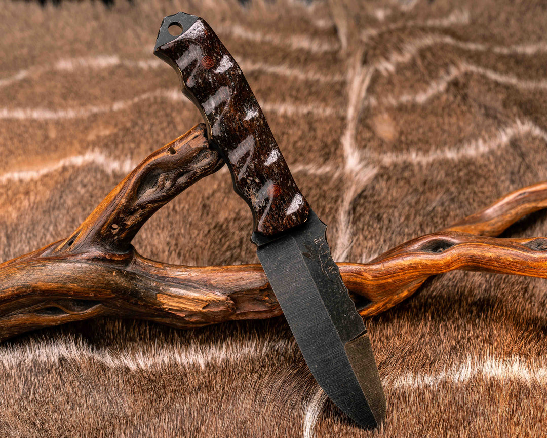 Disaster Jr- Dinosaur Bone, Vintage Westinghouse Micarta Pins, Textured Grip