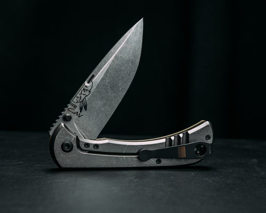 Cav Folder - OD Green G10, Textured Grip, TI Frame.