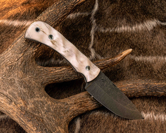 Cavner- Elk Antler, Mosaic Pins, Aluminum Lanyard Pin, Textured Grip