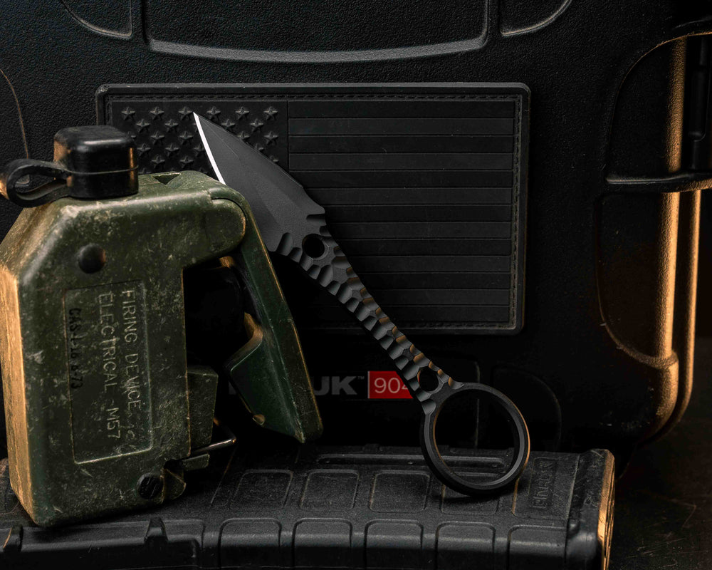 Ringstrike- Armor Black Cerakote and Machined Rock Work Handle