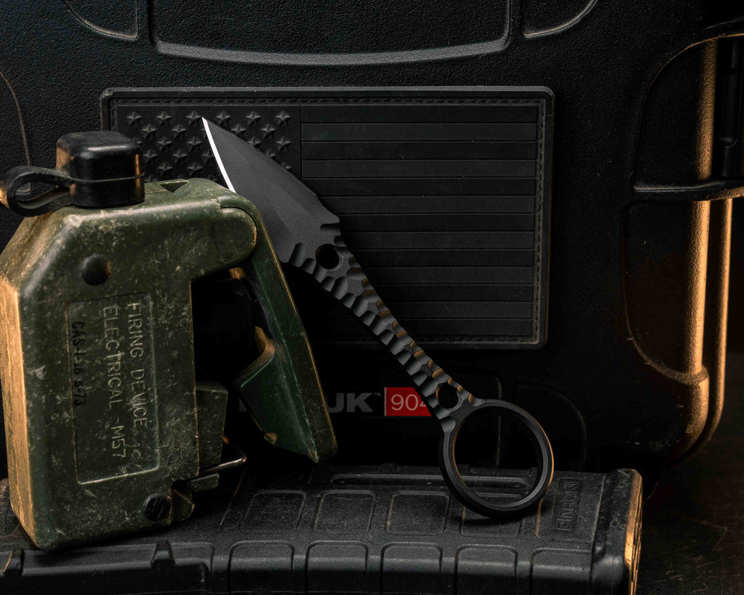 Ringstrike- Armor Black Cerakote and Machined Rock Work Handle
