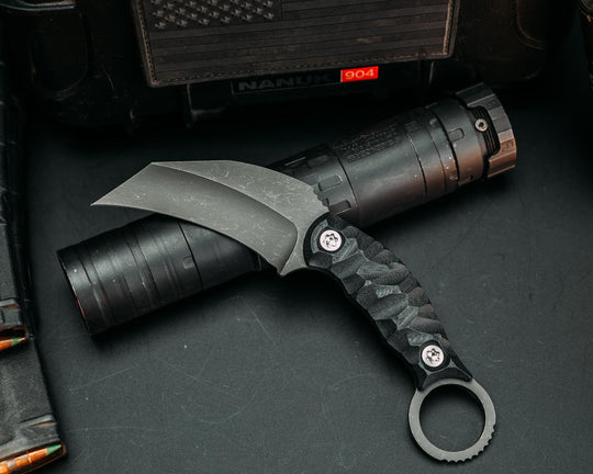Karambito - Black G10, Ti Torx Bolts, Chaos Grip