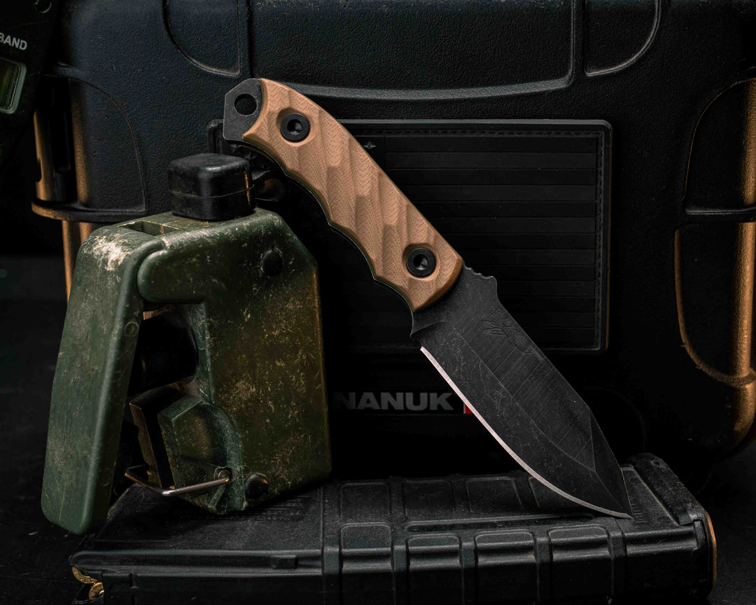 Disaster Cub- Coyote/OD Green G10, Allen Bolts, Textured Grip