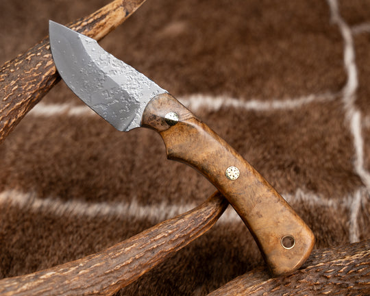 Beef Harpoon- Teak, Mosaic Pins, Brass Lanyard Pin, Contoured Grip